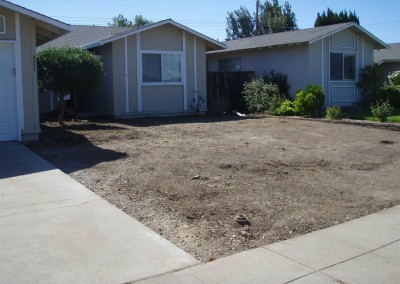 Chambers residence after lawn removal